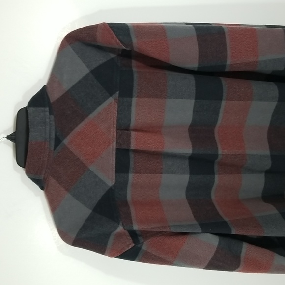 {Prana} The Brayden Long Sleeve Flannel Shirt in Gravel - Picture 5 of 16